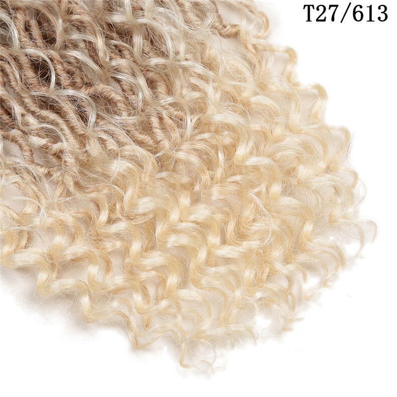 14″-26″ Goddess Faux Locs Crochet Hair River Locs Curly Braiding Hair Extensions