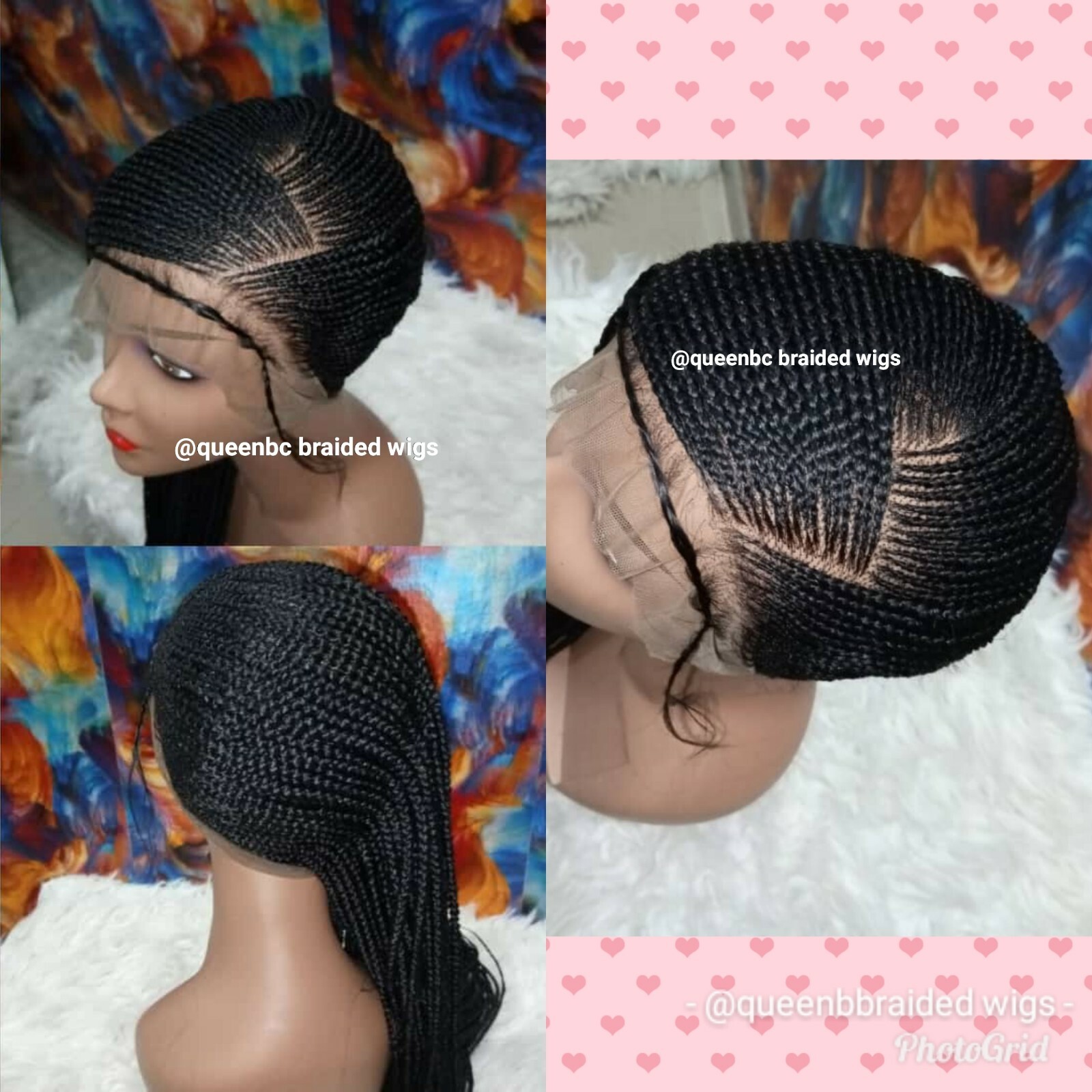Braided Wig :lemonade braids cornrows with lacefrontwig.pre-order only 2-3WEEKS