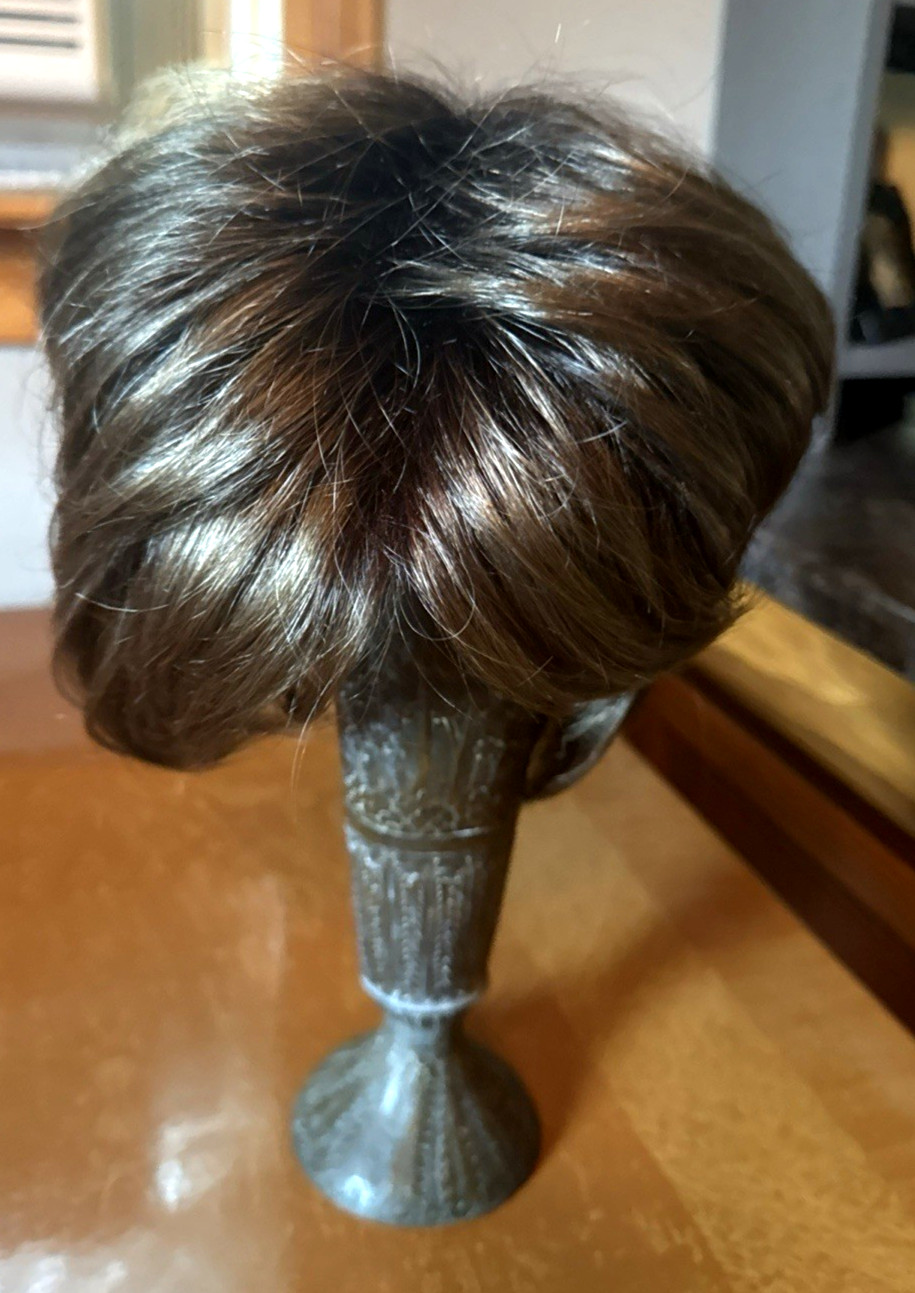 Vintage Paula Young Women’s Pecan Brown Short Shag Wig~Made in Japan~787