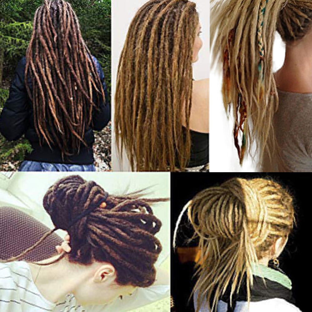 100% Natural 20″ Crochet Braids Sew in Locs Dreads Reggae Hip-Hop Hair Extension