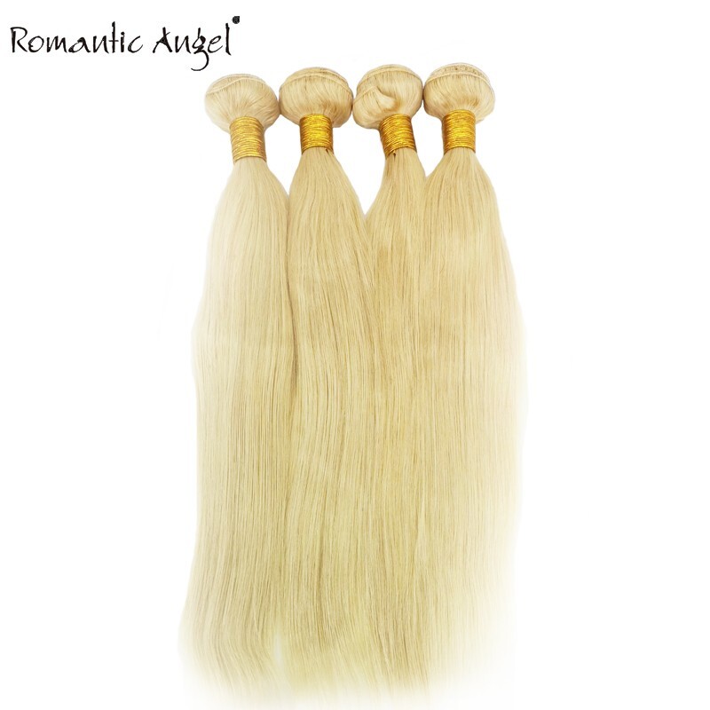 Brazilian blonde hair 100% human Hair Weft 1pc Straight Bundles Grade 10A