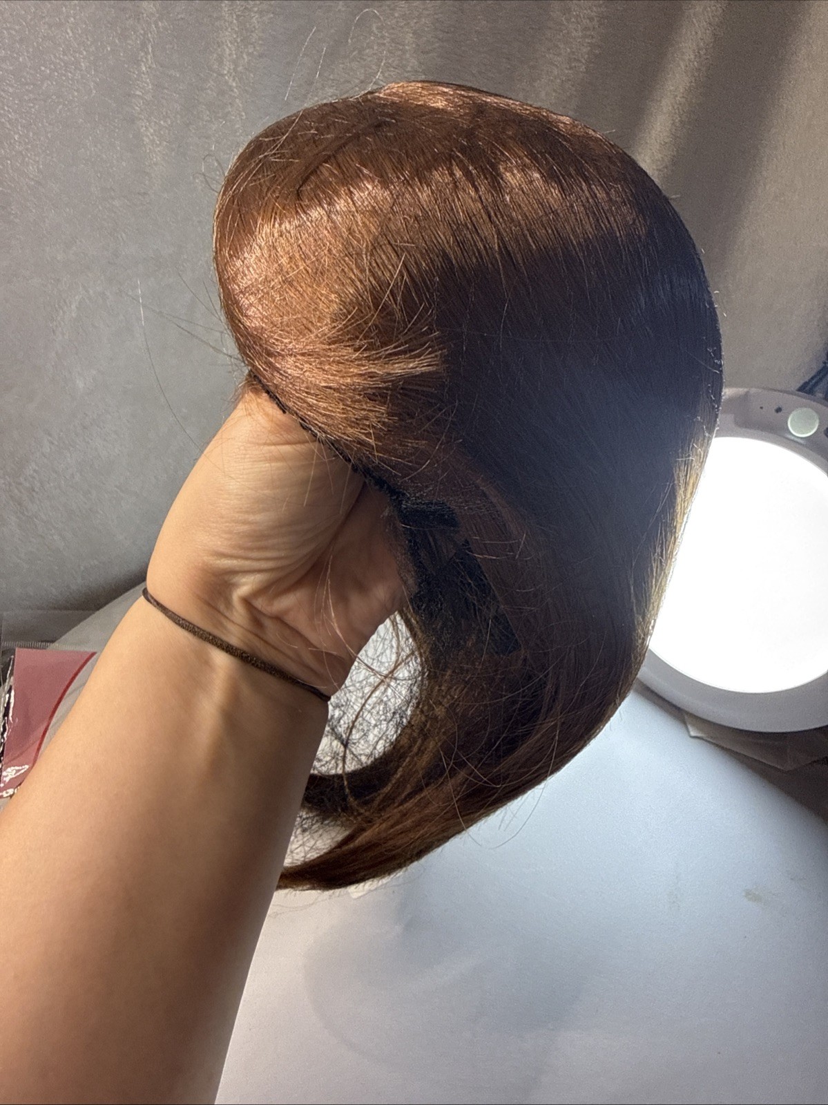 New Synthetic 10″ Brown Wig with Wig Cap & Nylon Hair Net Free Shipping