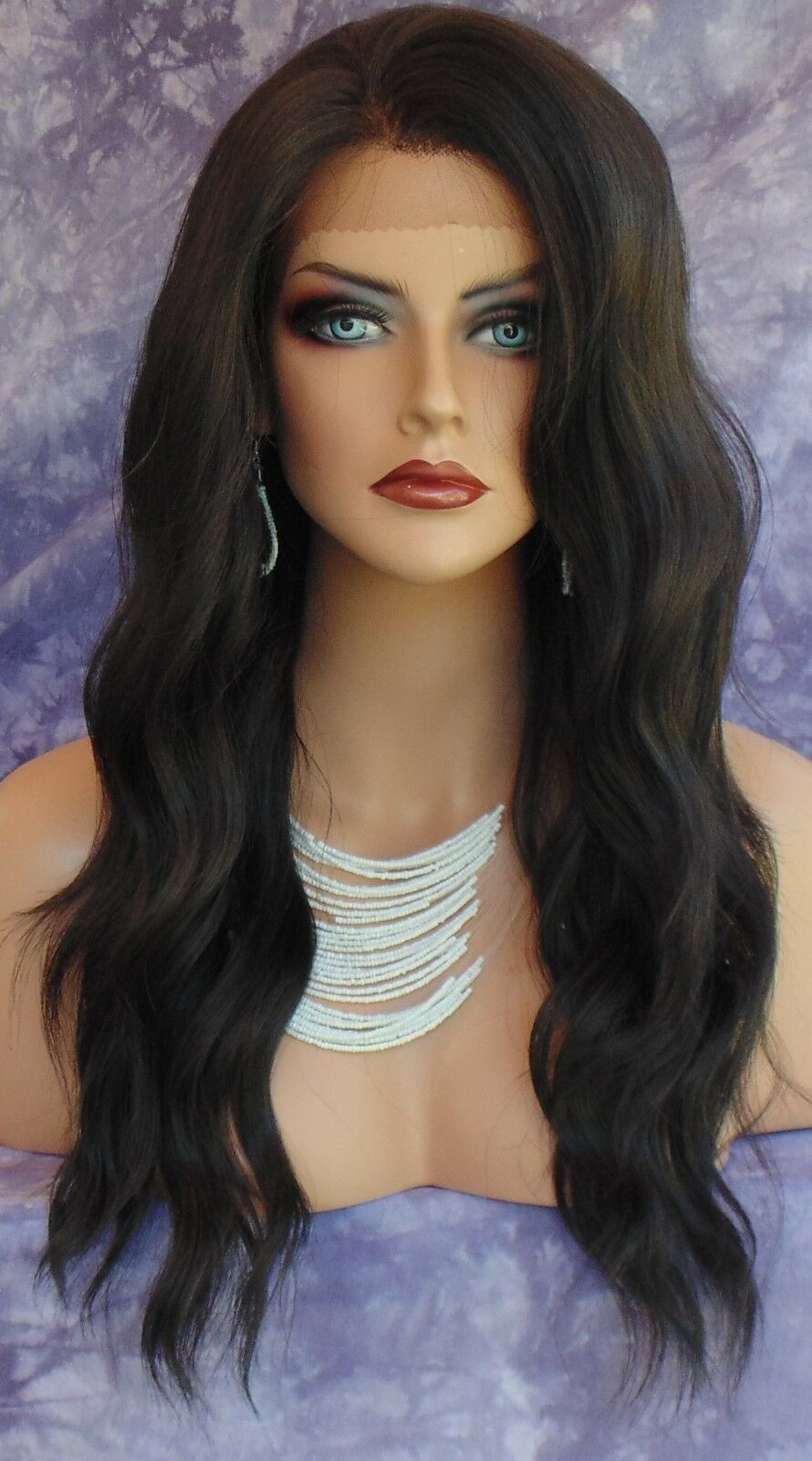 LACE FRONT HAND TIED EAR 2 EAR LACE HEAT FRIENDLY #2 DARK BROWN WIG US SELL 252