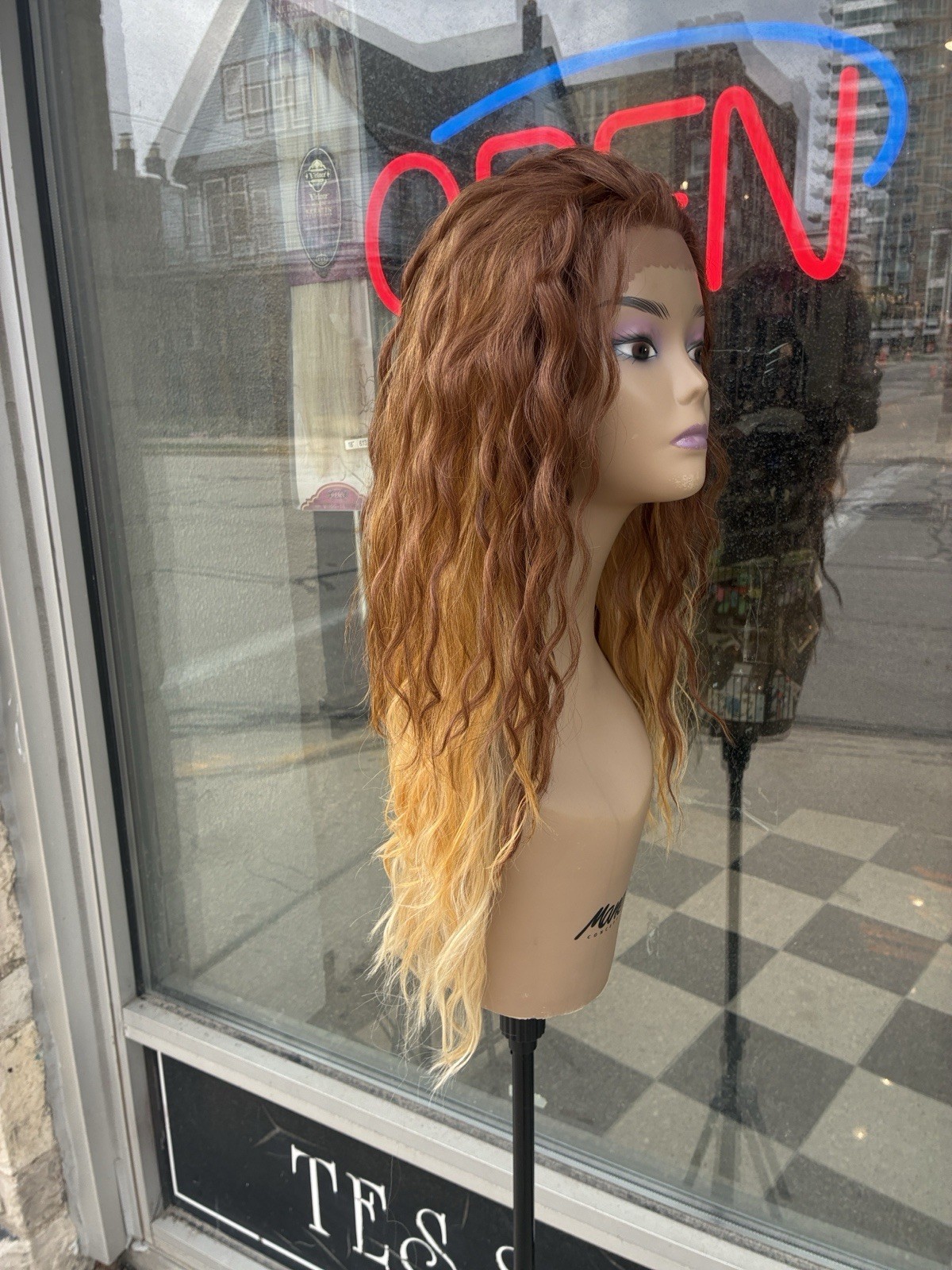 Free Part Swiss Lacefront Ombré Heat Resistant Wig Last One Available