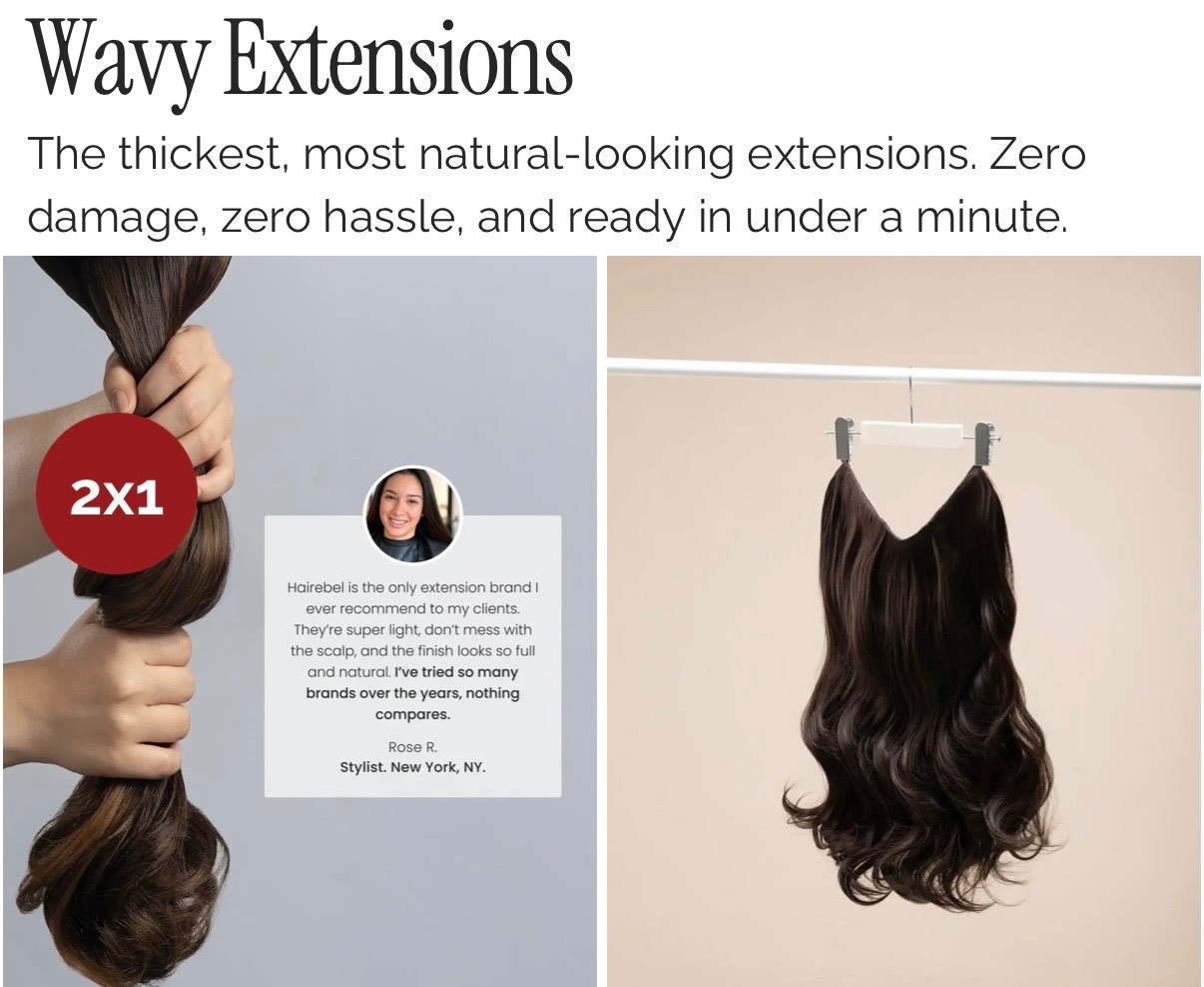 Hairebel Halo Extensions Dark Brown