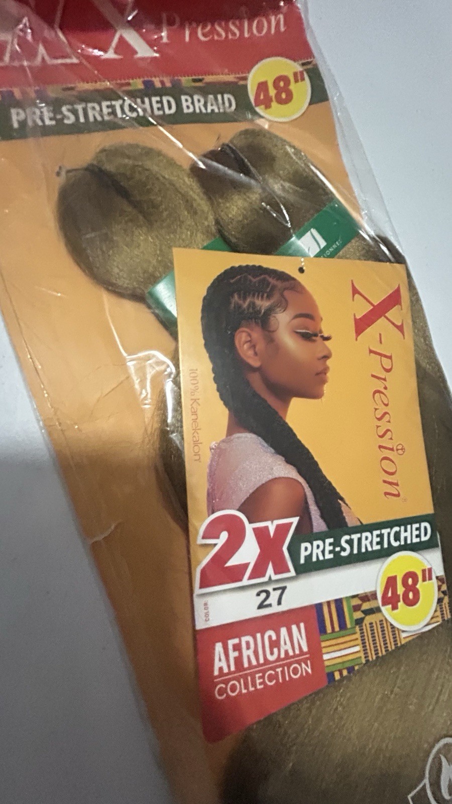 Expressions pre-stretched braided 48 inches