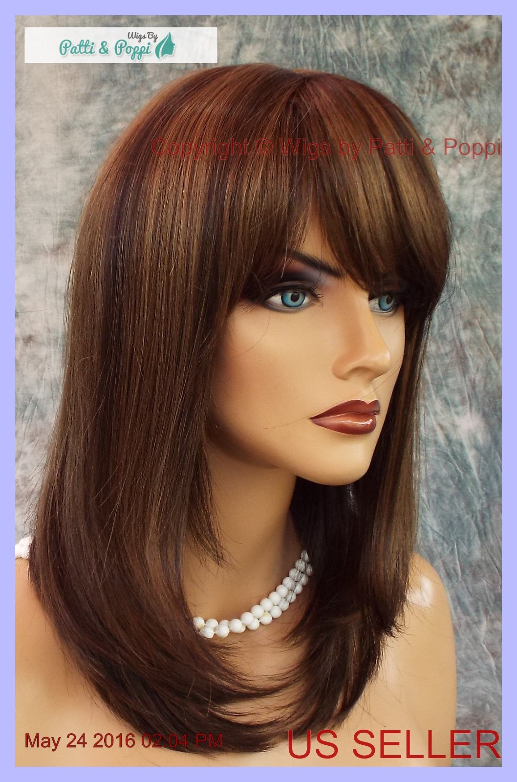 MADISON MONOFILAMENT WIG BY ENVY *MEDIUM BROWN* SEXY SOPHISTICATED STYLE -1