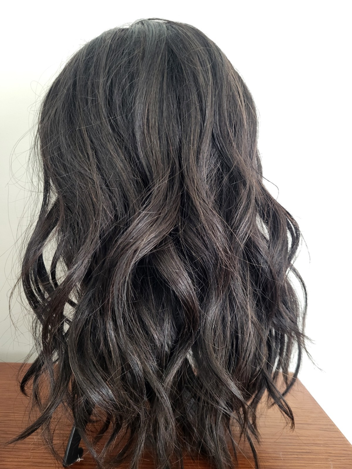 WAVY DAY WIG Raquel Welch RL2/4 Off Black Lace Front Mono Top Memory Cap