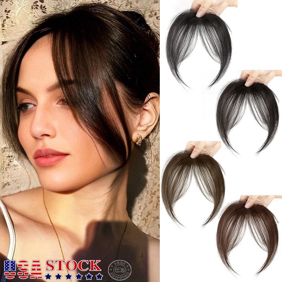 Hair Extensions Clip-in Fringe for Women’s Sideburn Clip-in Bang Front Hairpiece