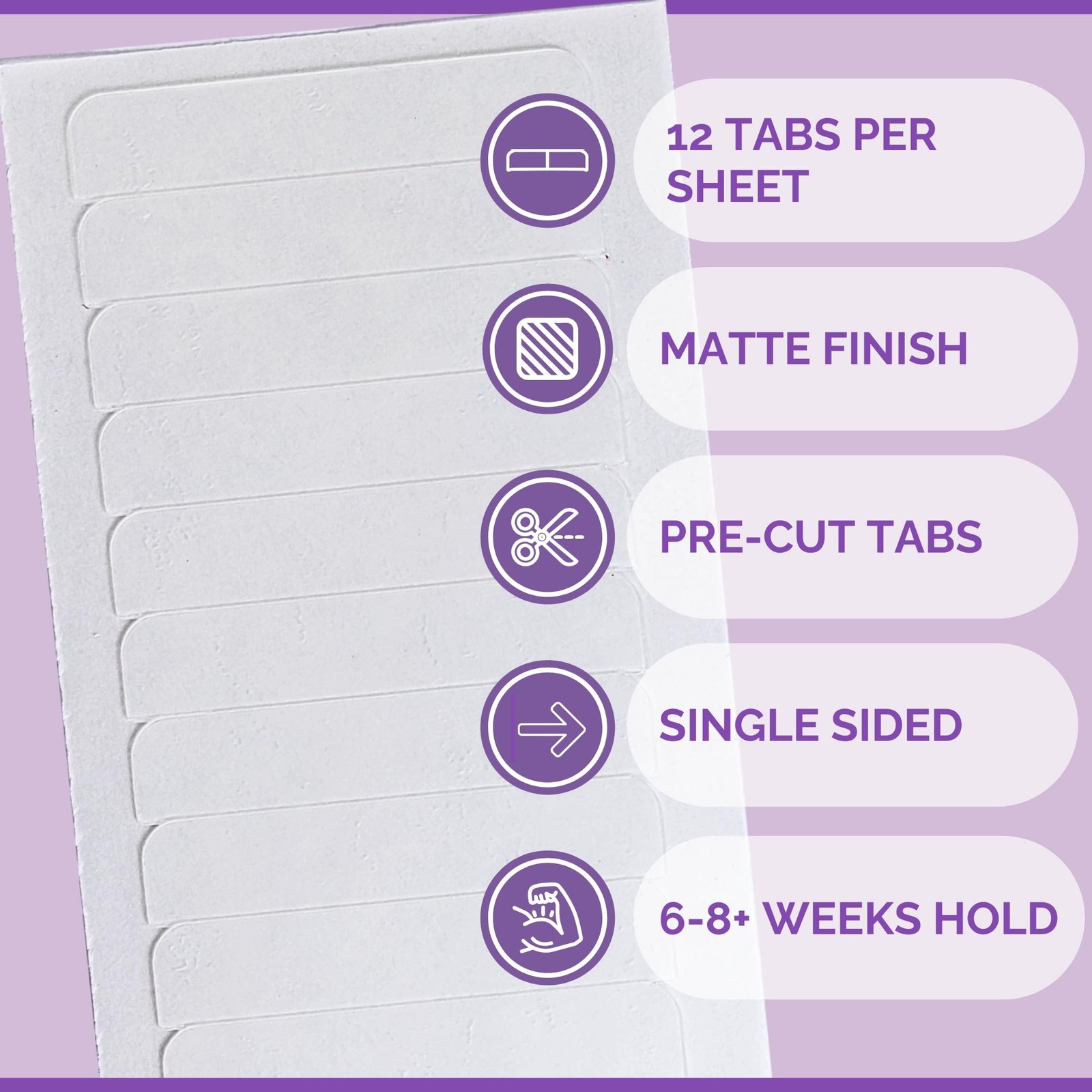 Single Sided Replacement Tape Hair Extensions Strong Hold Residue Free 48 Tabs