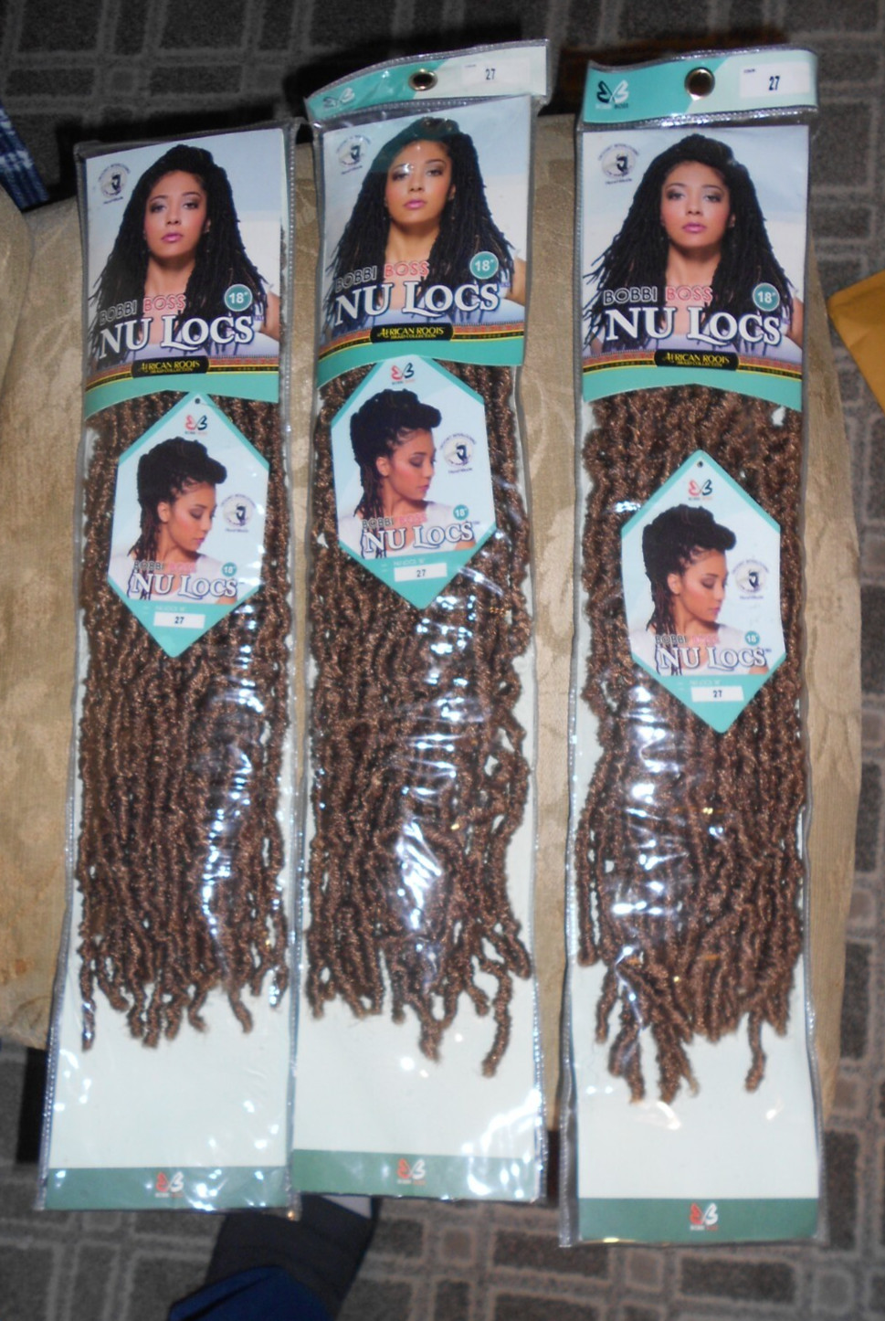 Bobbi Boss Nu Locs American Roots Braid Collection 3 Packs 18′ Color 27
