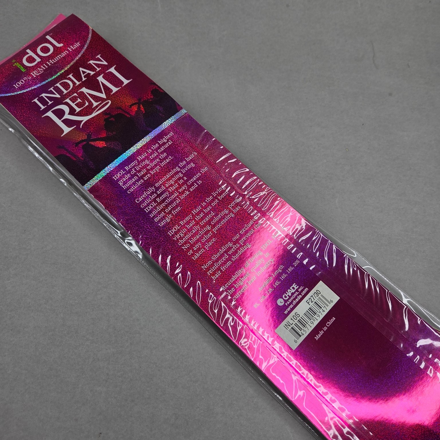 Idol Indian Remi Human Hair Extensions Wet & Wavy Ripple Deep F27/30 10S