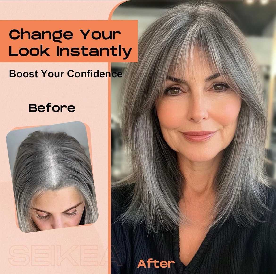 Real Human Hair, 10″ Clip in Bangs Hand-tied Base Natural Realistic Blonde