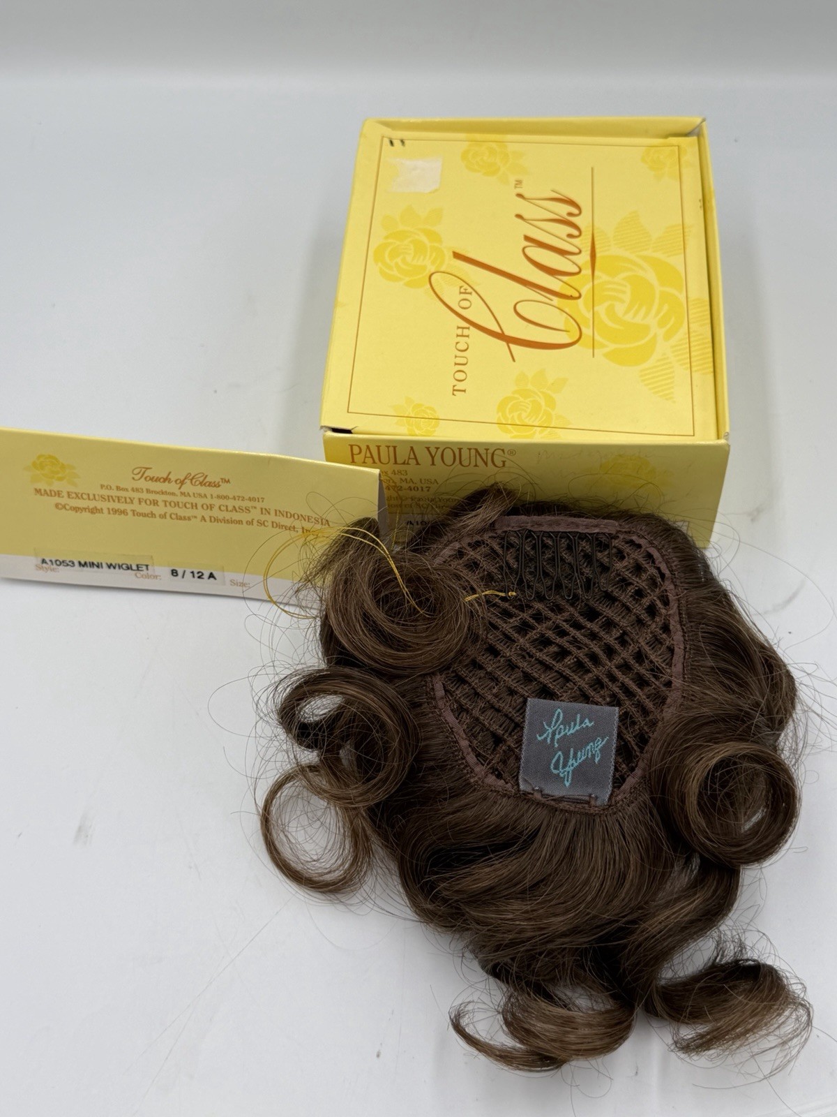 New Paula Young A 1039 Delite Color 8/12A Brown Mini Wiglet Glitz Baby Pageant