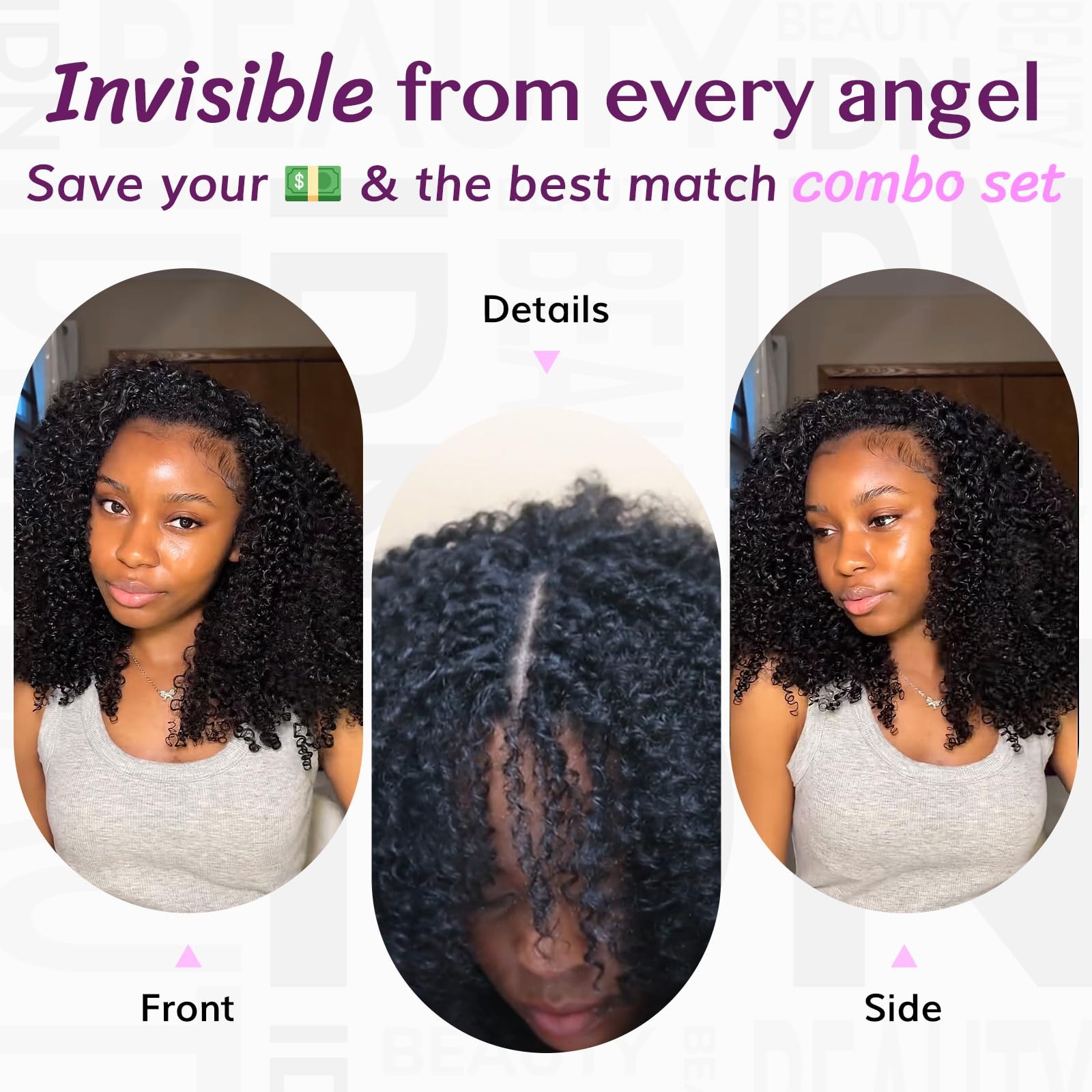 Idn Beauty 52 Invisi Edge Seamless Clip In Hair Extensions Human Hair Combo