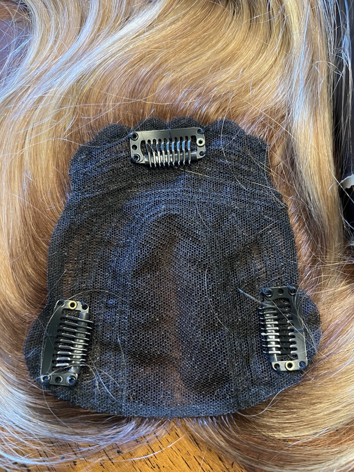 100% Human Hair Wiglet Topper For Women Swiss Base Clip In (T4/10/613#) 10inch