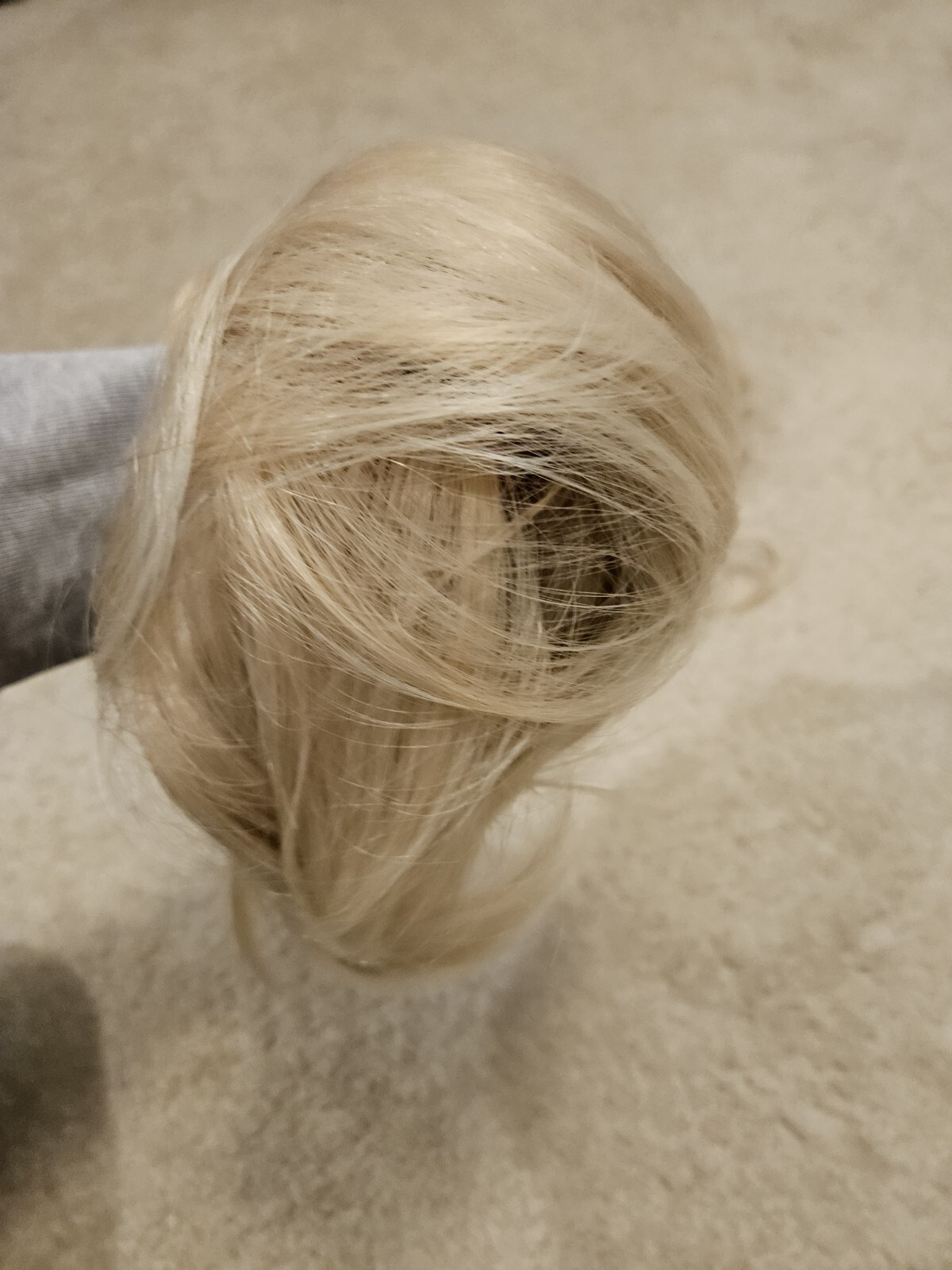 2 BEAUTIFUL Blonde Messy Hair Scrunchies Hair Buns New