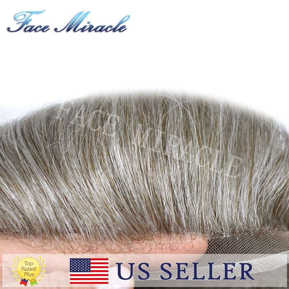 French Lace Mens Toupee Human Hair Replacement System Toupee for Men Hairpiece