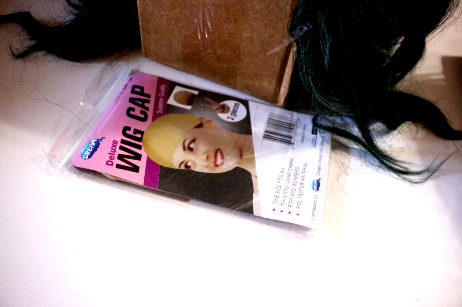 PASTEL DARK GREEN WIG WAVY HAIR WITH BANGS