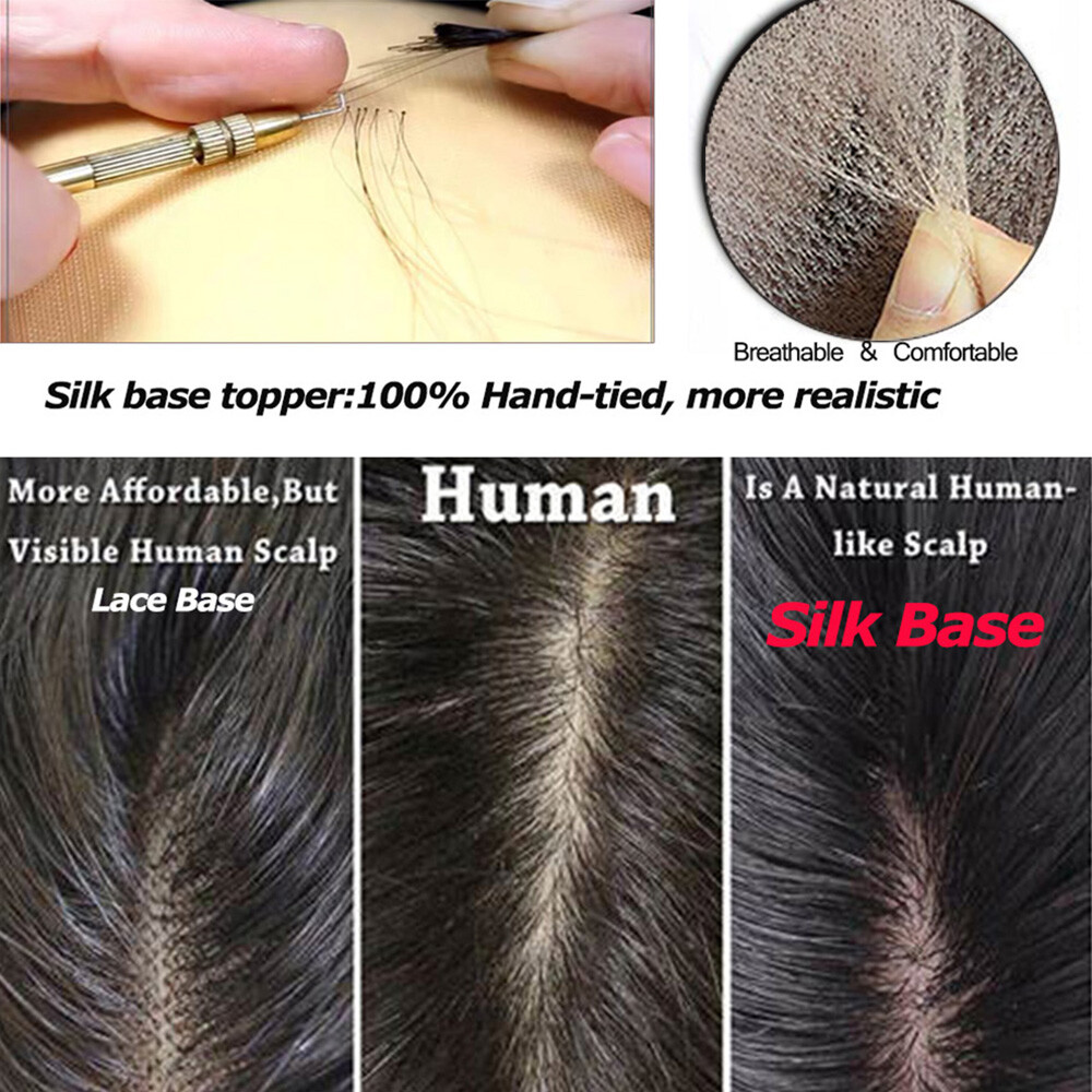 CLEARANCE Clip In Remy Human Hair Topper With Bangs For Women Top Piece Toupee