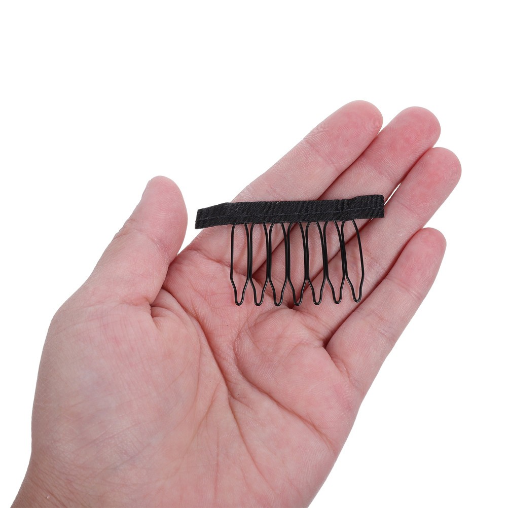 40Pcs Durable Wig Fixing Clips Steel Hair Accessories with Fabric Lining
