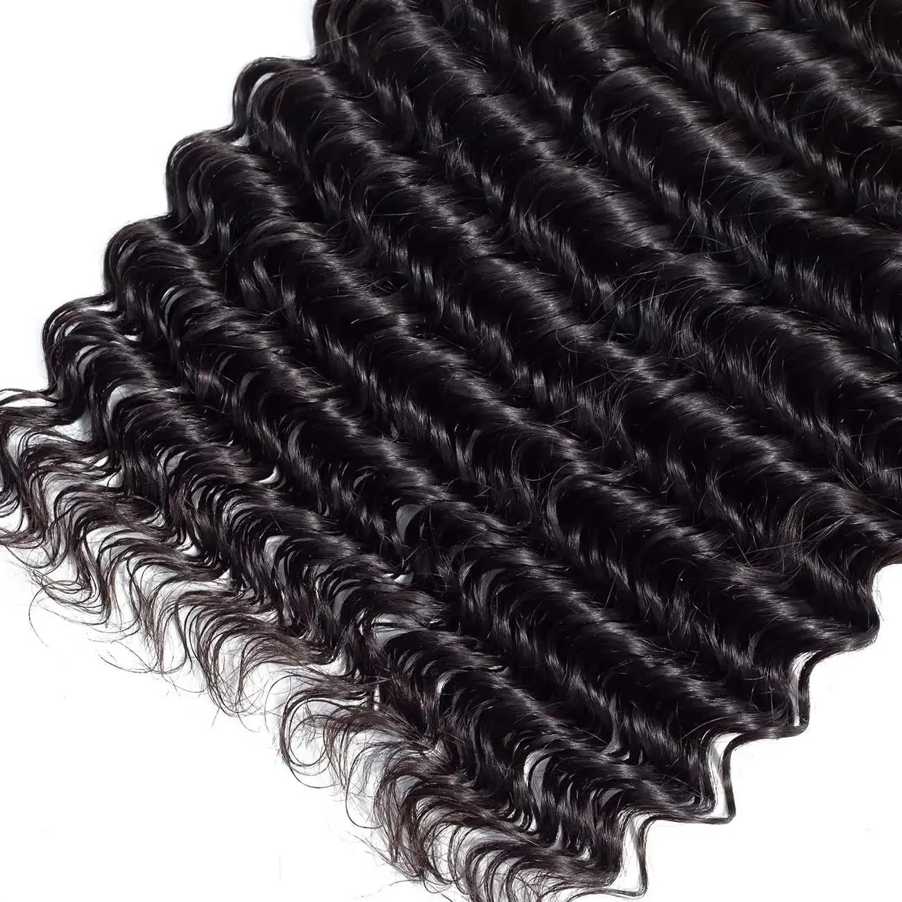 Wuvusnm Deep Wave Bundles Wet And Wavy Bundles Human Hair Deep Curly Bundle 20