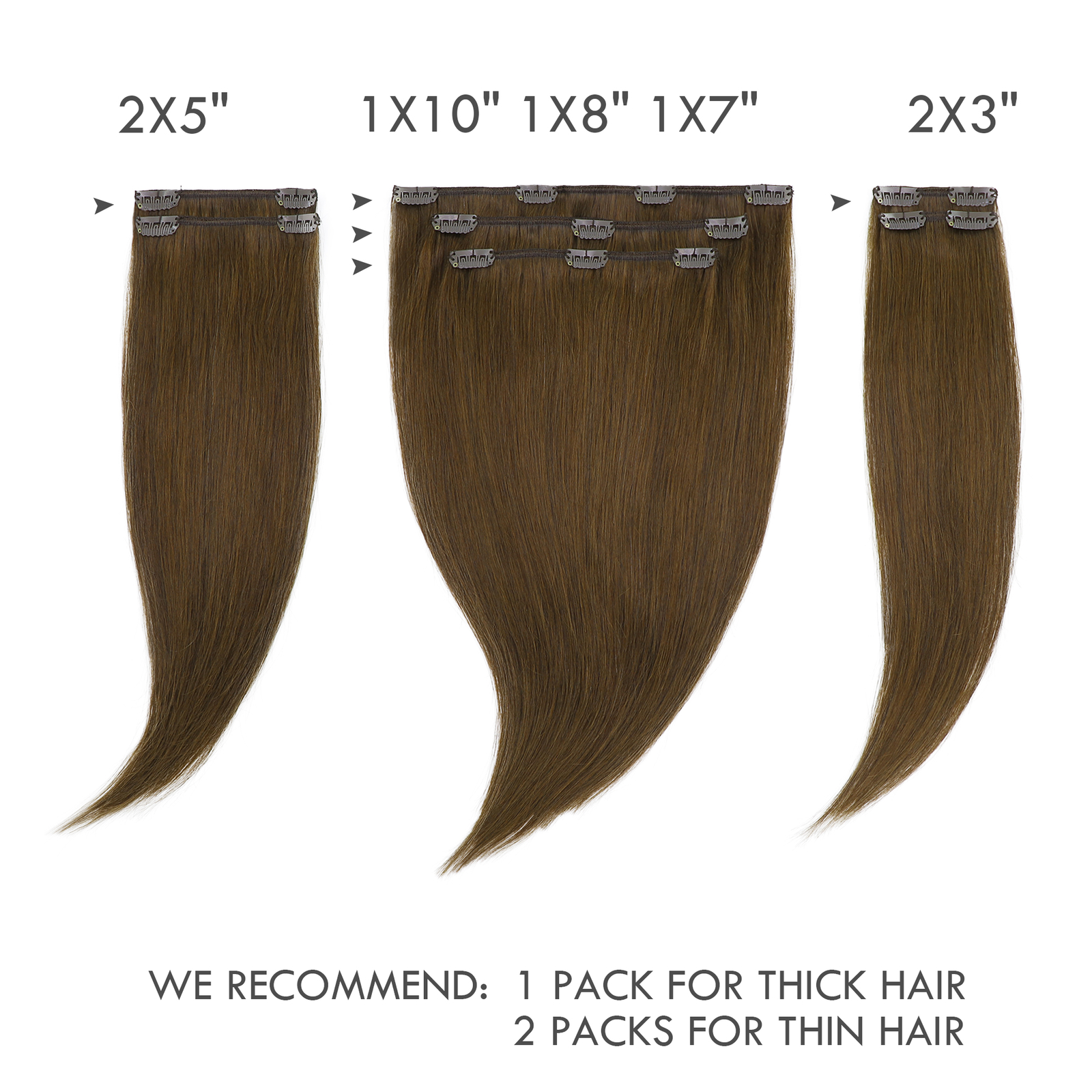Clip in Hair Extensions Real Human Hair 100% Human Hair 7 Pcs 120g Soft Straight