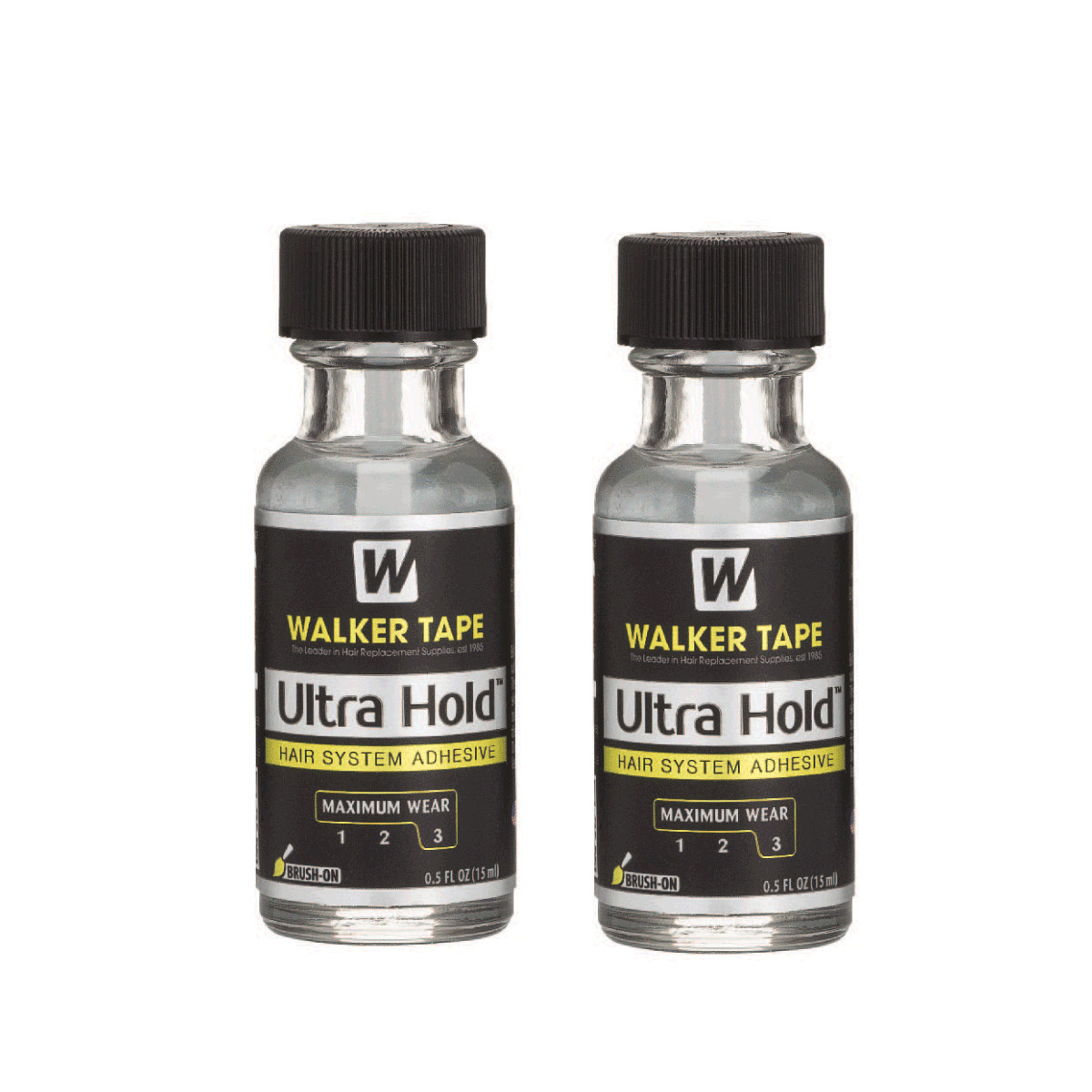 Walker Tape Ultra Hold Glue 0.5Oz Brush-On Men Lace Wig Adhesive Toupee, Choose
