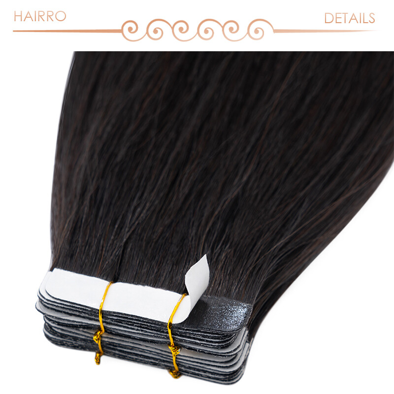 8A Tape In Extensions, 100% Real Remy Soft Human Hair Hairpiece Skin Weft 18Inch