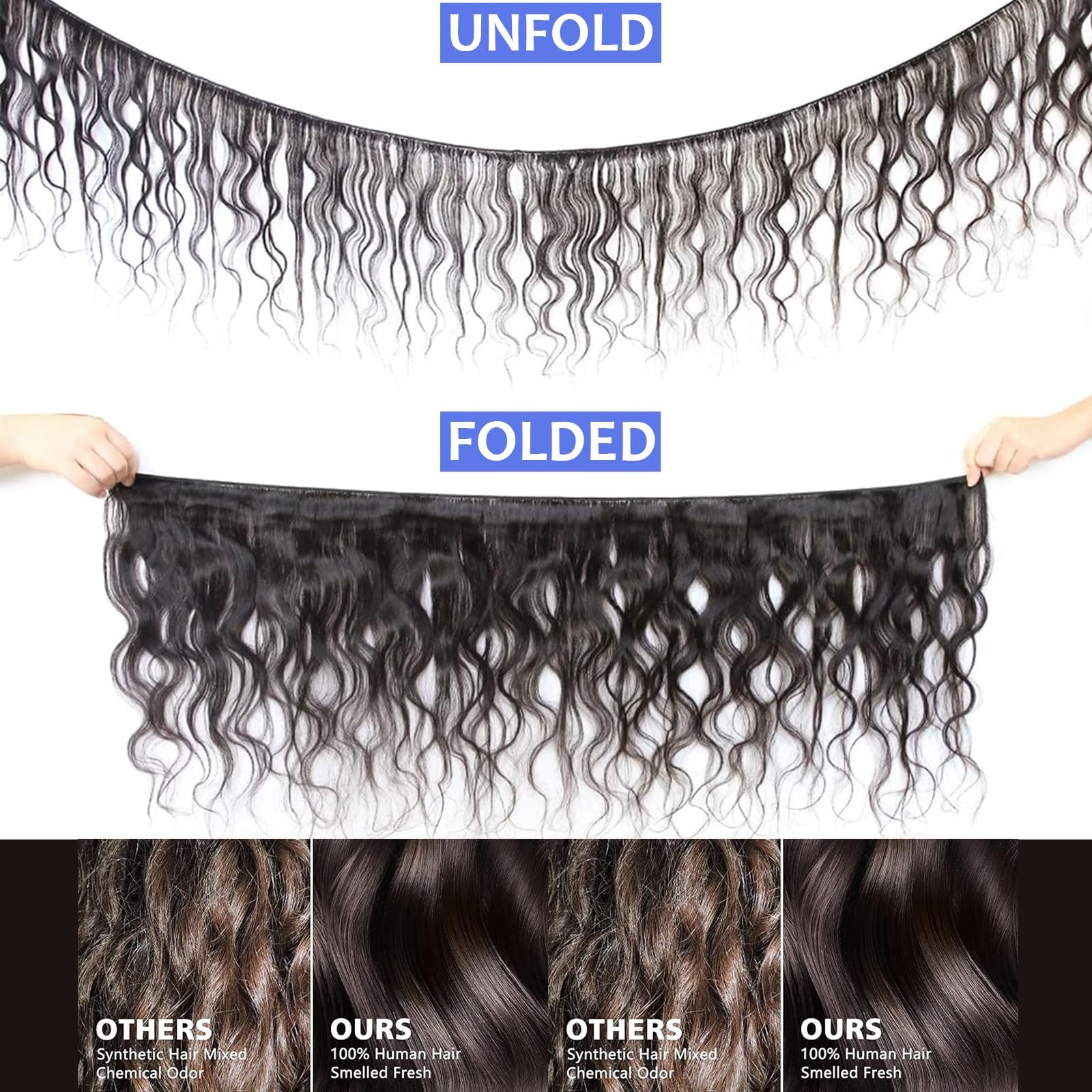 Human Hair Bundles Body Wave 100% Unprocessed Brazilian Virgin Hair Body Wave 3