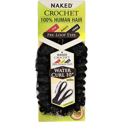 Naked 100% Human hair crochet Loop type – Water curl
