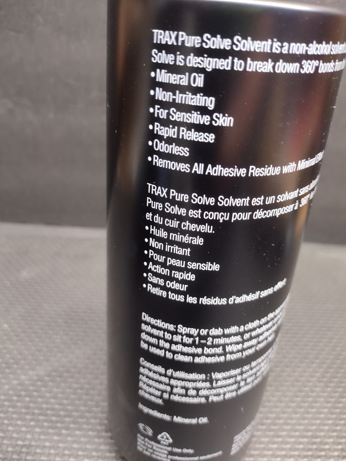 TRAX PURE Solve NON-ALCOHOL Solvent For Hair System- 33.4 Fl Oz Bottle NEW