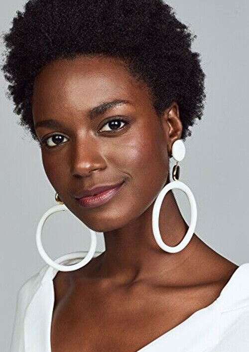 Afro Kinky Curly Human Hair Short Wigs for Women Machine Made Wig Glueless