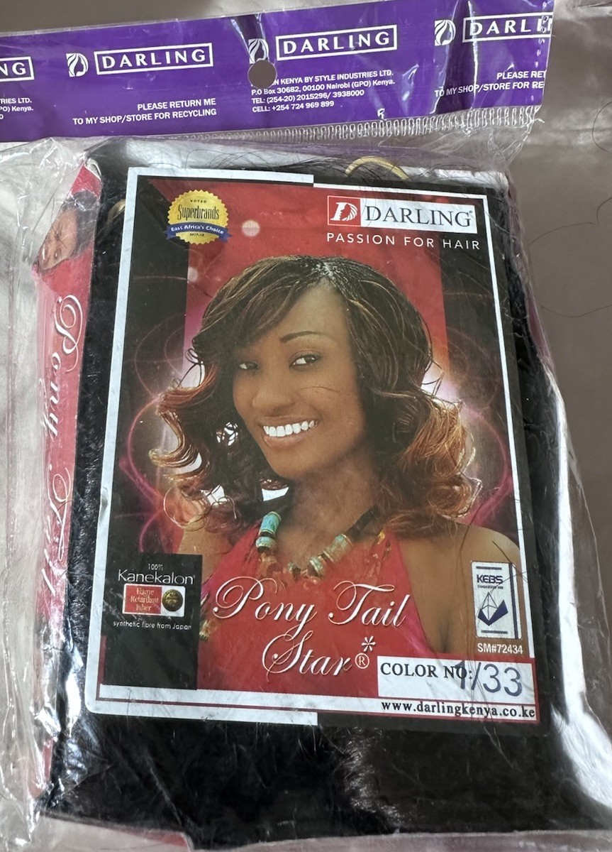 Darling Passion For Hair Pony Tail Star 100% Kanekalon Kenya 3 Pack Color :1/33