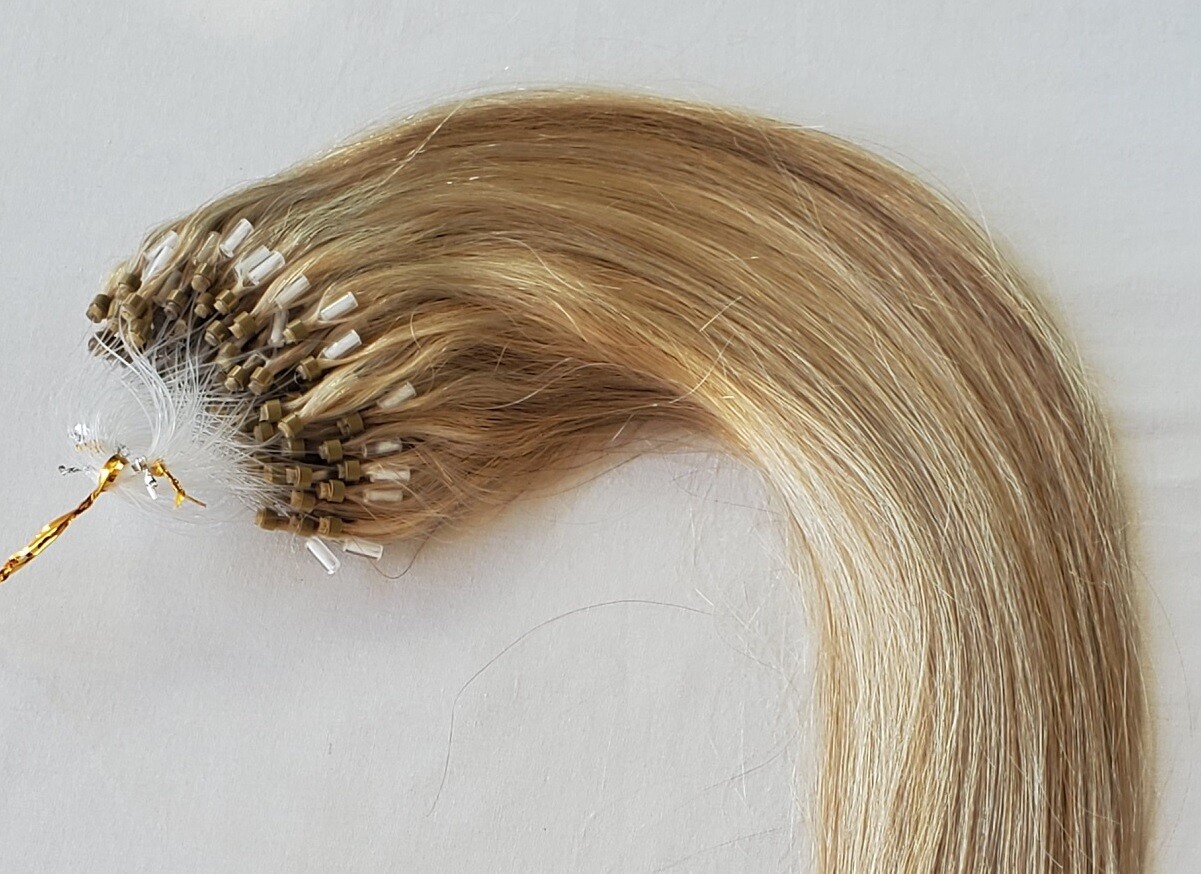 18″, 22″ 100g,100S ,Micro Loop Rings Beads Tipped Human Hair Extensions #18/613