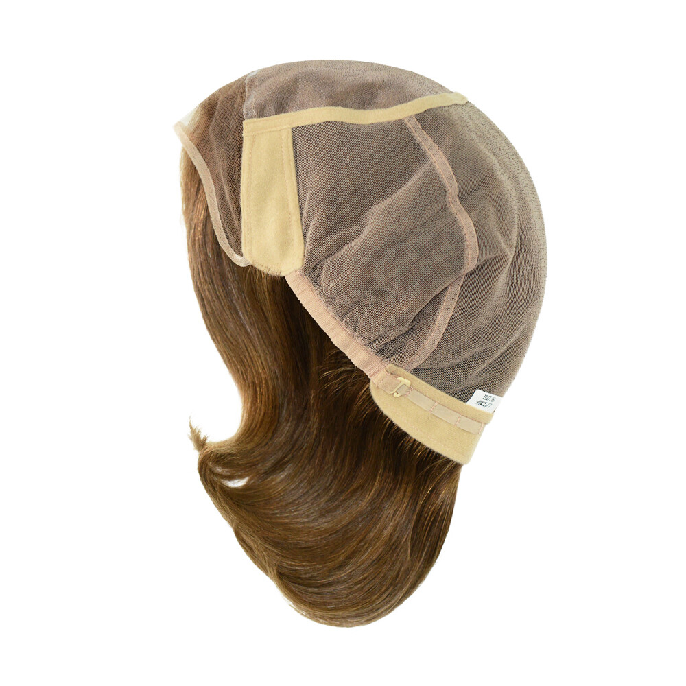 Women Wigs European Virgin Hair French Lace Front Mono Top Medium Size 6” EW73