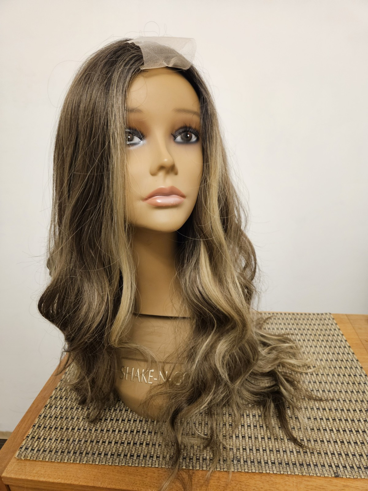 NEW LONG LACE FRONT MIXED BROWN WAVY HAIR WIG HIGHLIGHTS