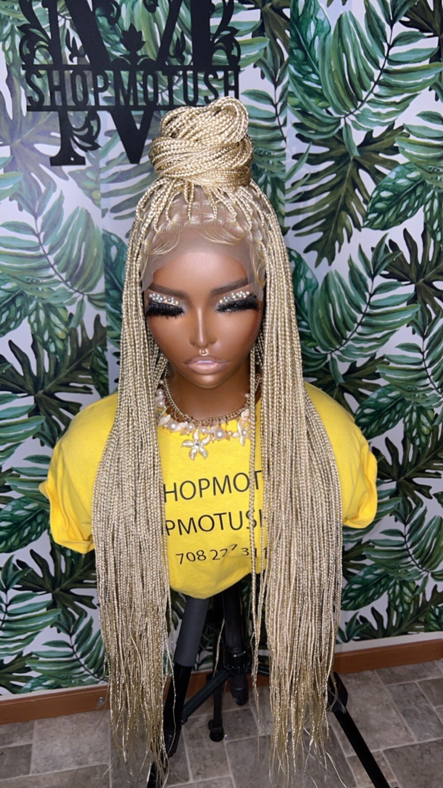 Small Size Knotless Box Braided Wig,Box Braid Wig, Knotless Braids,Lace Braids