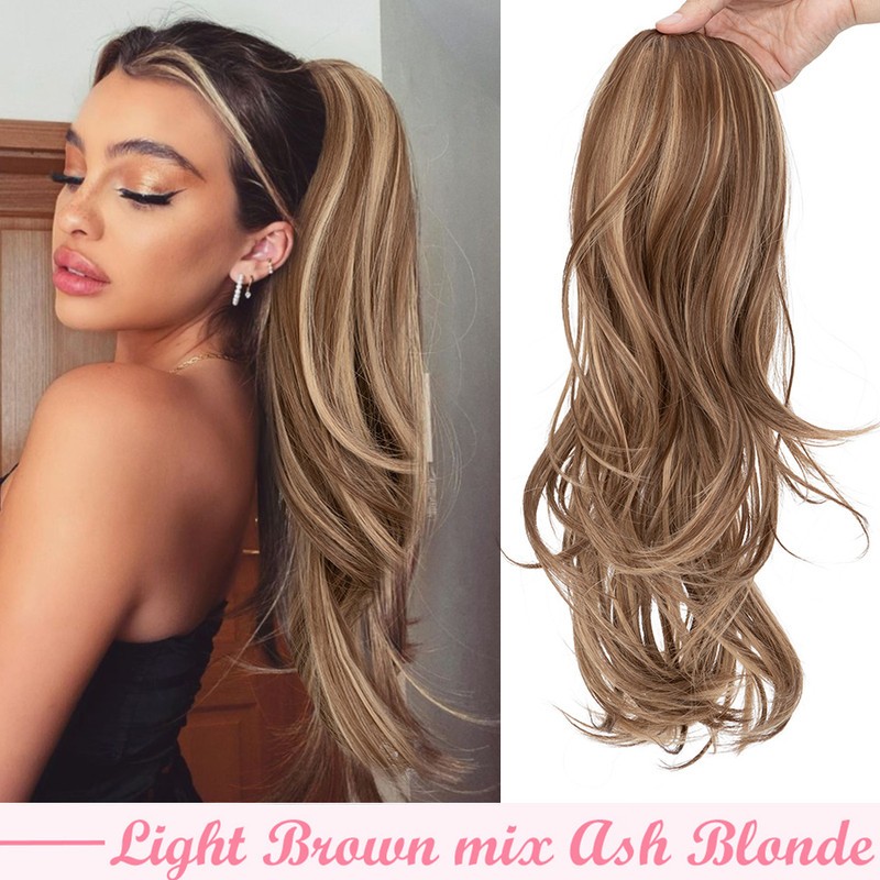 Drawstring Ponytail Real Thick Layered Pony Tail Mini-Clip in Hair Extensions US