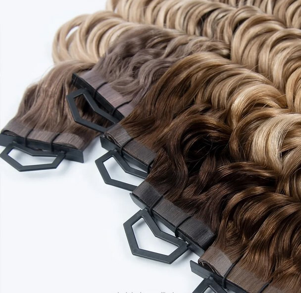 Inject Invisible 100% Full Pu Skin Weft Russian Human Hair Tape Hair Extension