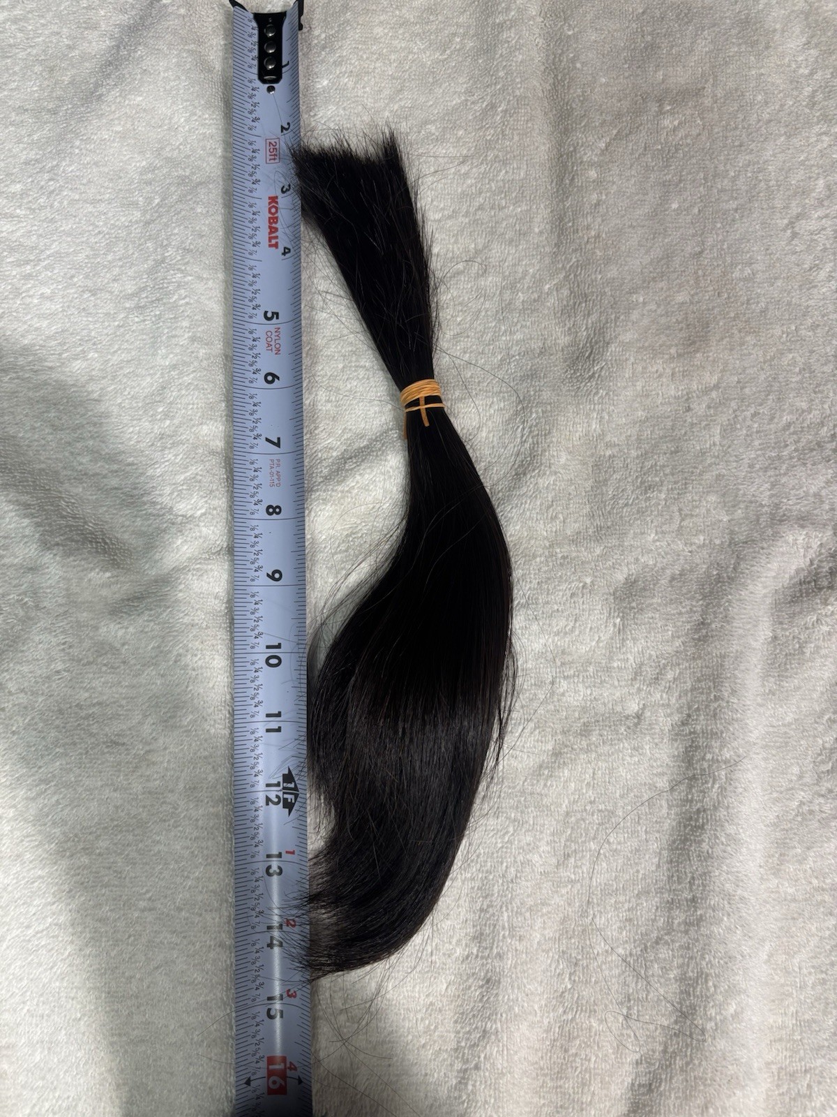 Dark Brown Human Hair 12” Long REAL Silky Smooth