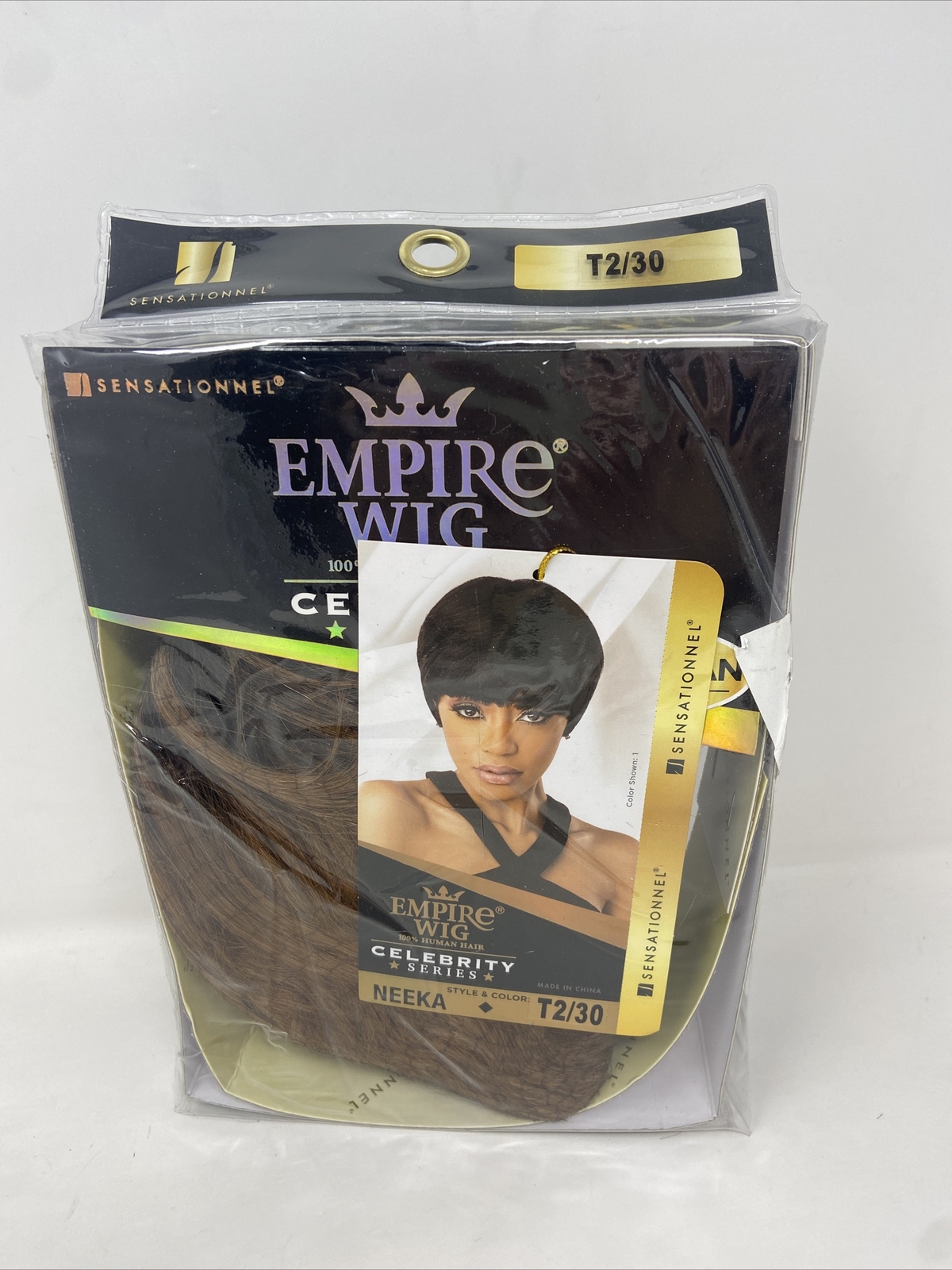 SENSATIONNEL EMPIRE HUMAN HAIR CELEBRITY SERIES WIG NEEKA Color: T2/30 New