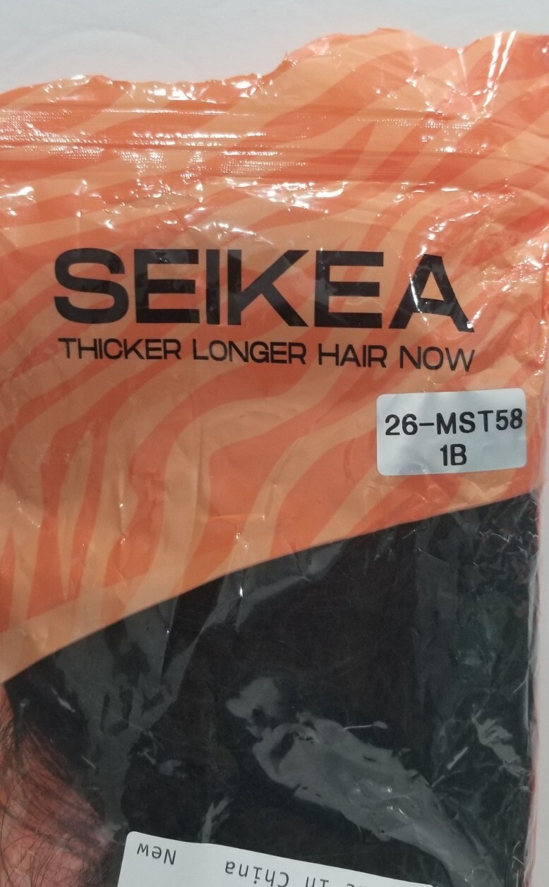 SEIKEA Hair Extension Wrap Around Straight Hair for Women 26″ Color 1B Open Box