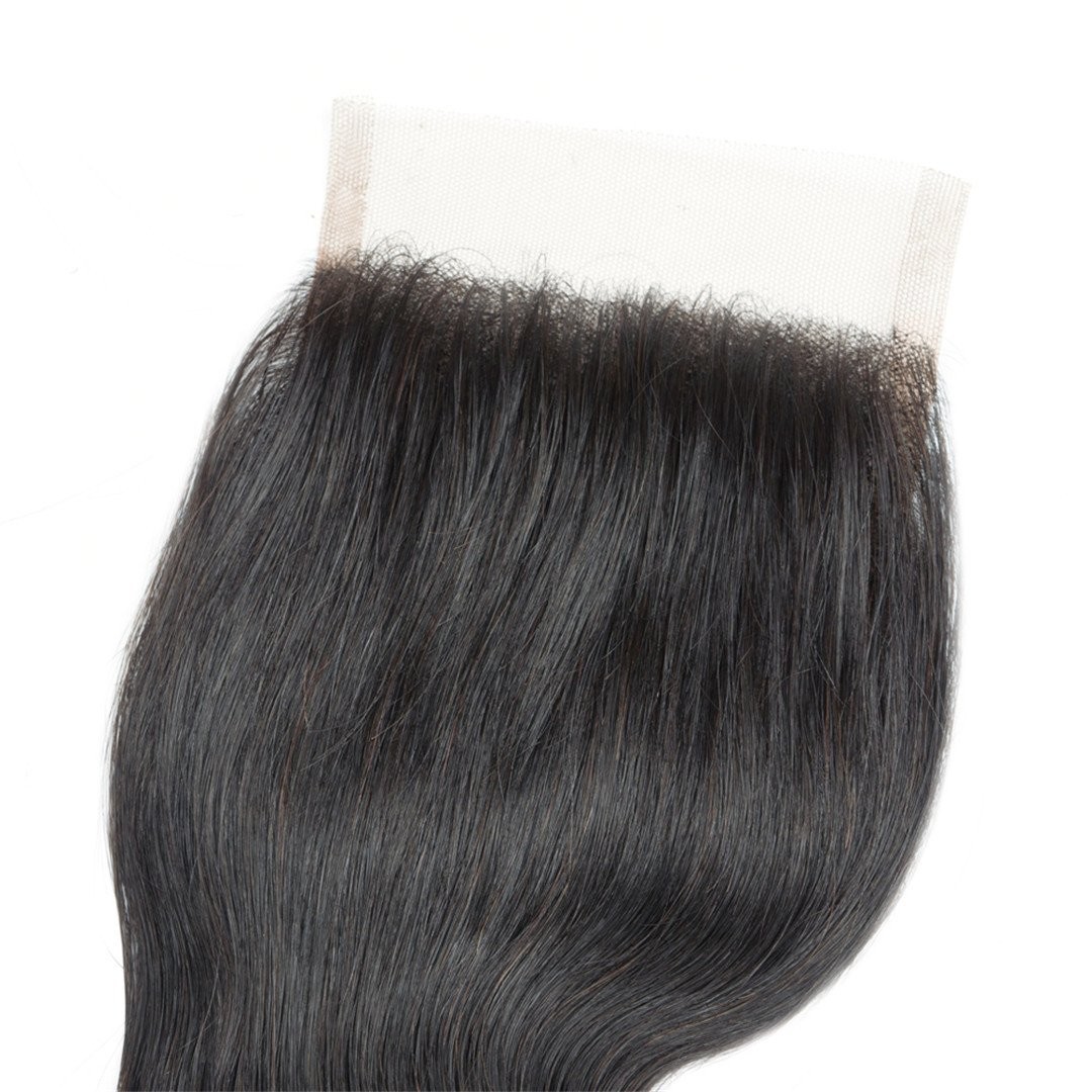 Body Wave Human Hair Lace Closure 4×4 Free Part Swiss Lace Closure 12A Brazil…