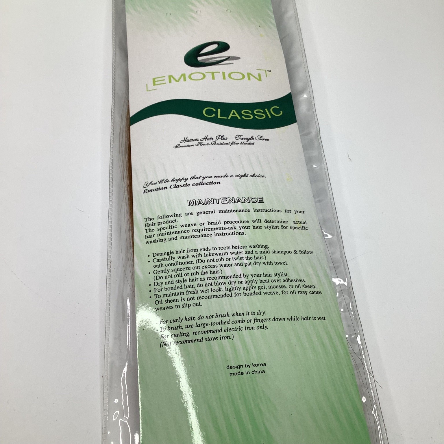 EMOTION CLASSIC Human Hair Plus Extensions 16/18 inch Straight CYB1
