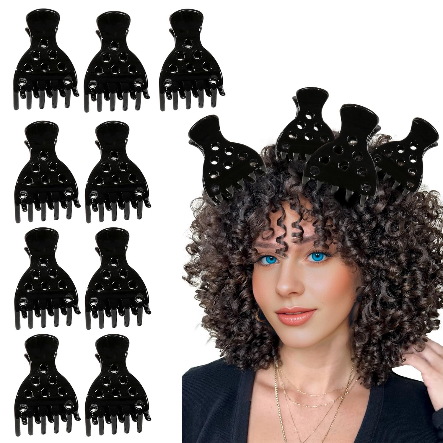 10 Hair Volume Clip，Root Clips for Curly Hair Volume and Claw Clips for Thick