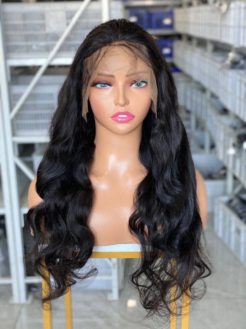 24inch Loose Wave 13×4 Brown Lace Front Wig Brazilian Human Hair For Black Women