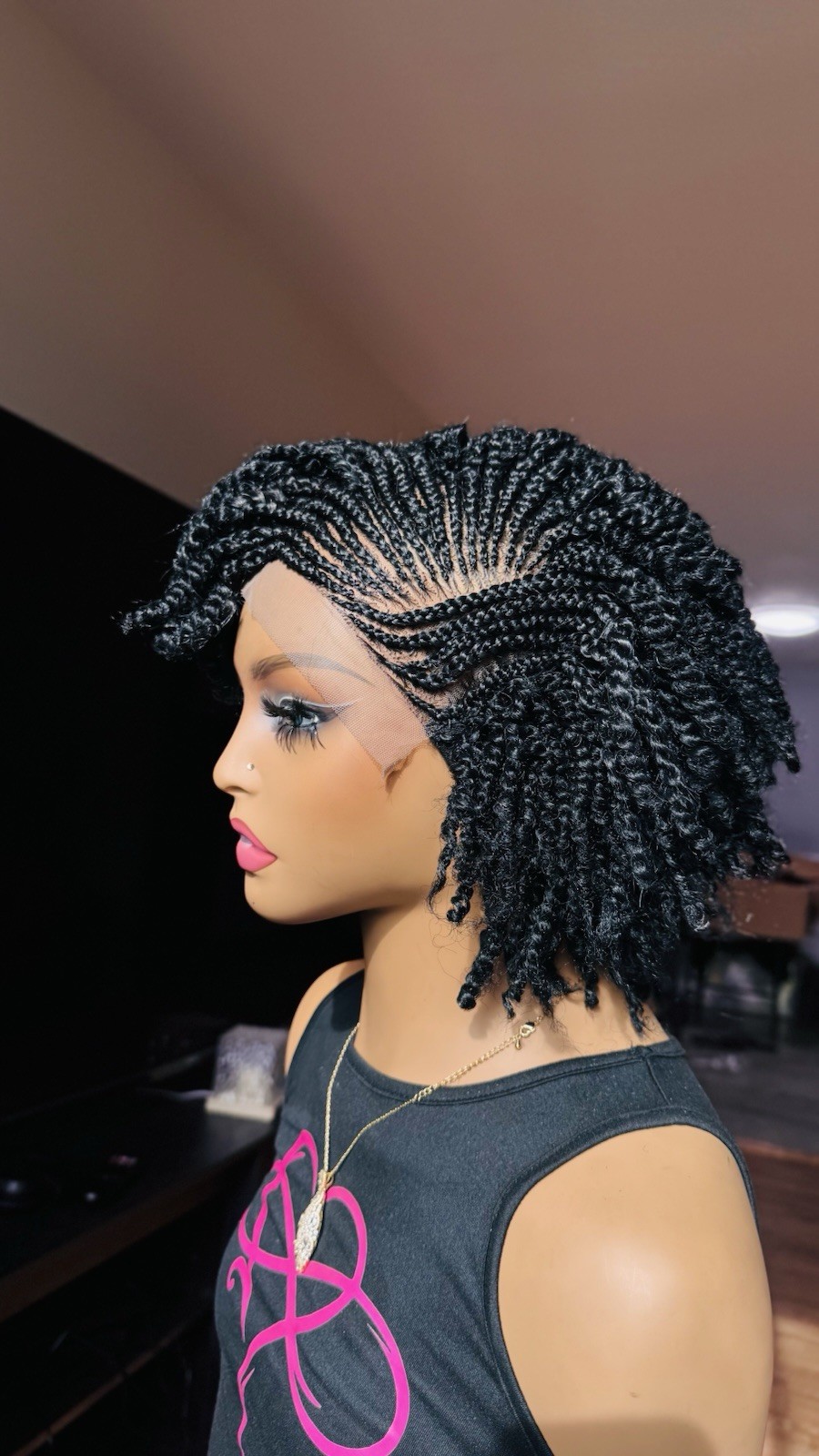 Kinky Side Styled Braids L|READY To ship
