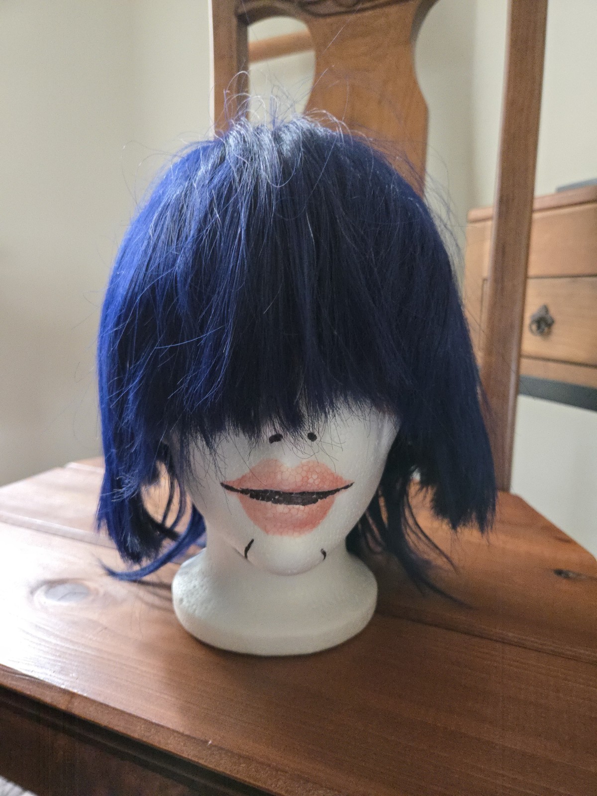 Scaramouche Wanderer Wig Cosplay Costume Synthetic Blue Purple Genshin