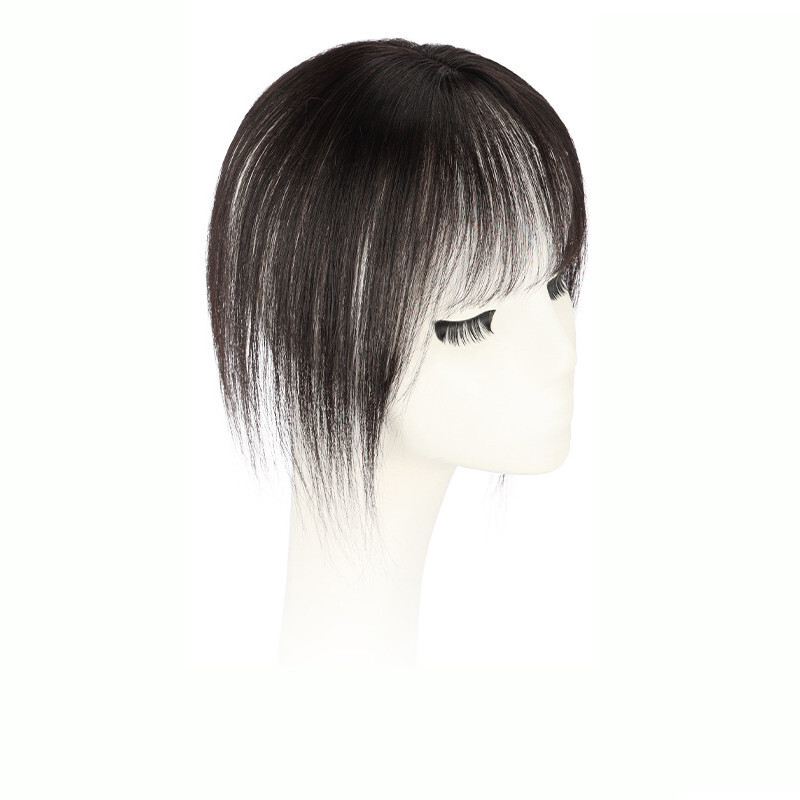 Clip In Human Hair Straight BangsToppers -For Women Thin Hair Top Replacement